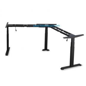 Three motors height adjustable desk frame 3 legs 