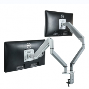 Premium slim gas spring dual monitor arm HZ200