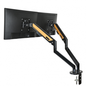 PU dual screen aluminum ergonomic arm HPU200